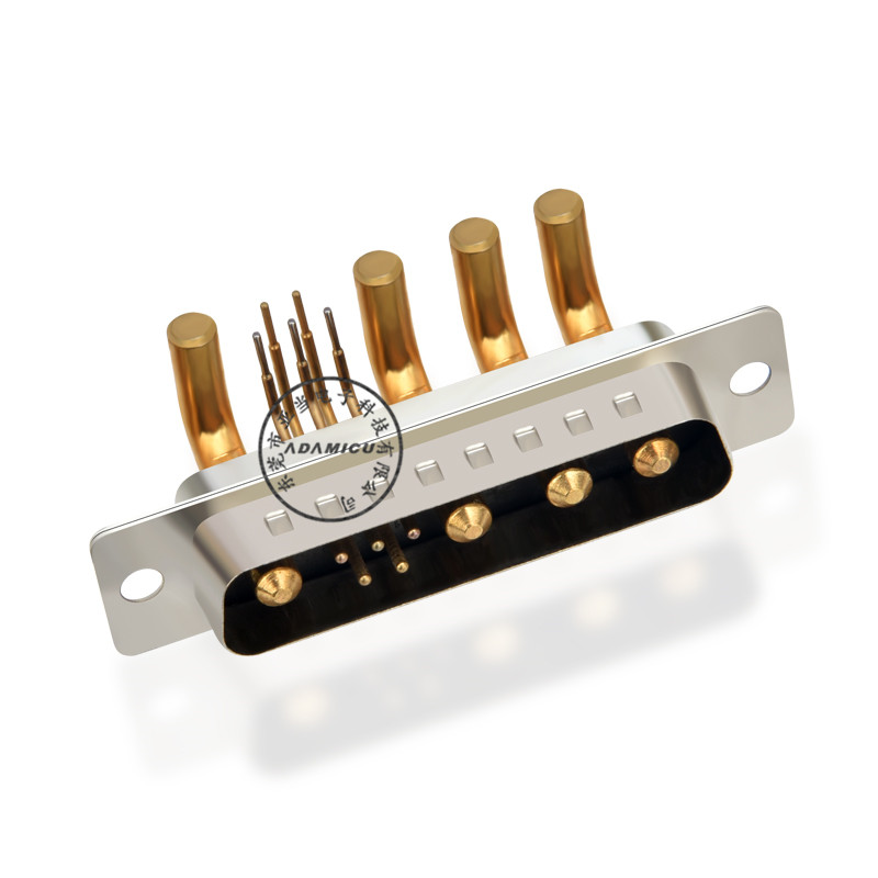 right angle high power male  9w4 d-sub connector for PCB