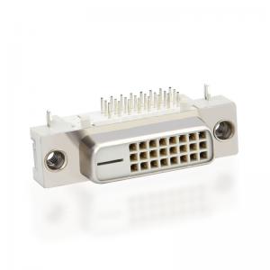 hot selling 25 Pin DVI 90 degree connector for china supplier