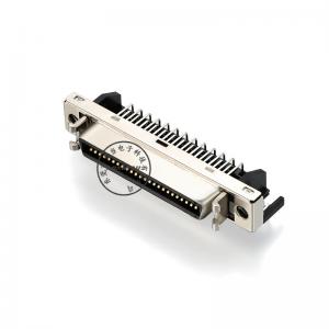 CN connector  SCSI female 50 pin Iron right angle